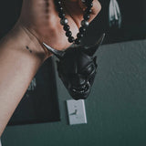 Ornement de rétroviseur de voiture masque Oni japonais