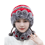 Chapeau en Fourrure de Lapin Rex