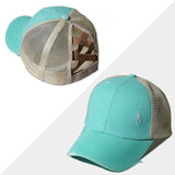 Nouvelle Casquette en Maille Croisée pour Cheveux en Queue de Cheval