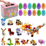 12pcs jouets à remonter oeufs de pâques préremplis