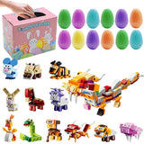 12pcs jouets à remonter oeufs de pâques préremplis