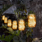 Lot de 6 Lampes Solaires pour Bocal Mason