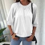 T-shirt Ample à Encolure Ras Du Cou