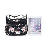 Sac à main à bandoulière en nylon multi-poches pour femme