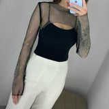 Haut de Cape de Protection Solaire en Diamant Maillé