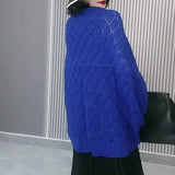 Châle court polyvalent à tricoter en forme de diamant pour femmes