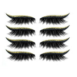 Eyeliner Réutilisable et Autocollants pour Cils (4 paires)