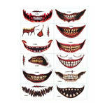 Tatouage temporaire de maquillage de farce d'Halloween