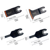 Lames d'outils oscillants à bord incurvé (20 PCS)