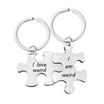 Jeu de porte-clés puzzle pour couple