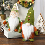 Figurine Elfe de Noël Vert Vieil Homme Sans Visage