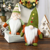 Figurine Elfe de Noël Vert Vieil Homme Sans Visage