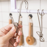 Clip longue queue en métal en acier inoxydable (6 pièces/ensemble)