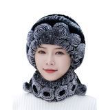 Chapeau en Fourrure de Lapin Rex