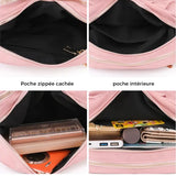 Sac à bandoulière plissé de couleur unie