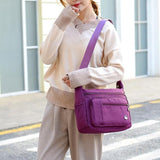 Sac à bandoulière multi-compartiments étanche antivol décontracté pour femme