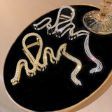 Barrette serpent avec strass