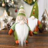 Figurine Elfe de Noël Vert Vieil Homme Sans Visage