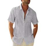 Chemise à boutonnage simple avec poches