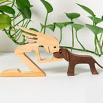 Amoureux des animaux - Ornements de table en bois sculpté