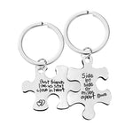 Jeu de porte-clés puzzle pour couple