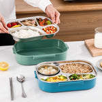 Boite à repas portable de grande capacité en acier inoxydable
