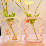 Vase En Acrylique Pour Arrangement De Fleurs Créatif De Salon