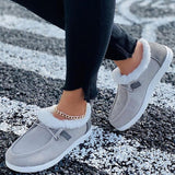 Femmes Winter Plus Velvet Mocassins Plats Épais