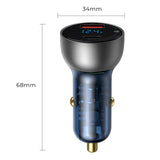 Mini chargeur de voiture à affichage numérique