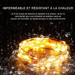 Guirlande lumineuse décorative en fil de cuivre USB