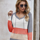 Pull en maille avec capuche