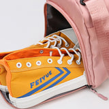 Sac de fitness en nylon rose