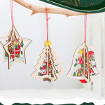 Pendentif en Bois de Noël