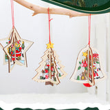 Pendentif en Bois de Noël