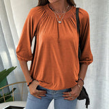 T-shirt Ample à Encolure Ras Du Cou