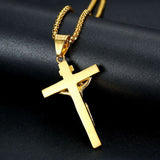 Collier en or avec croix de Jésus de Pâques
