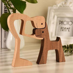 Amoureux des animaux - Ornements de table en bois sculpté