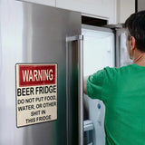 Autocollant vintage drôle pour réfrigérateur à bière