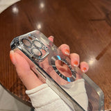 Coque de téléphone transparente à protection complète