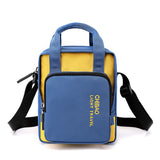 Sac à bandoulière décontracté en nylon de couleur contrastante