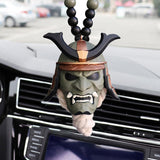 Pendentif voiture masque de démon samouraï assassin