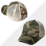 Nouvelle Casquette en Maille Croisée pour Cheveux en Queue de Cheval