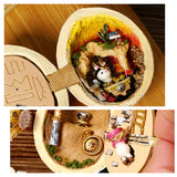 Modèle de maison en forme de noyer microscopique bricolage créatif