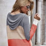 Pull en maille avec capuche