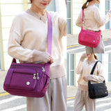 Sac à bandoulière multi-compartiments étanche antivol décontracté pour femme