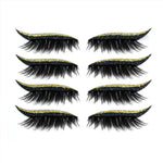 Autocollants imperméables et réutilisables pour eye-liner et cils