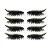 Autocollants imperméables et réutilisables pour eye-liner et cils