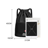 Sac à dos de sport en nylon avec cordon de serrage