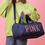 Sac de fitness en nylon rose