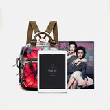 Sac Á Dos Á Motif De Fleurs De Style Loisirs